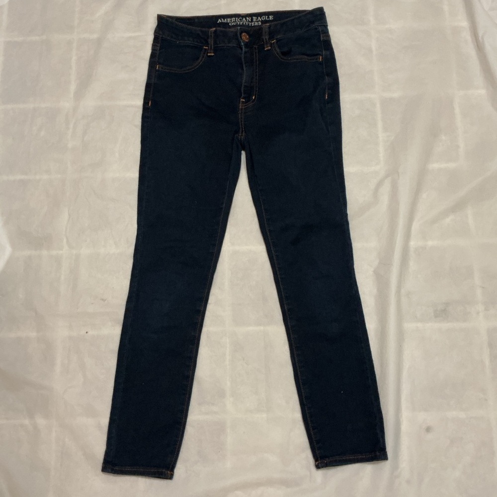 American Eagle Super Super Stretch High Rise Jegging Crop 6 long